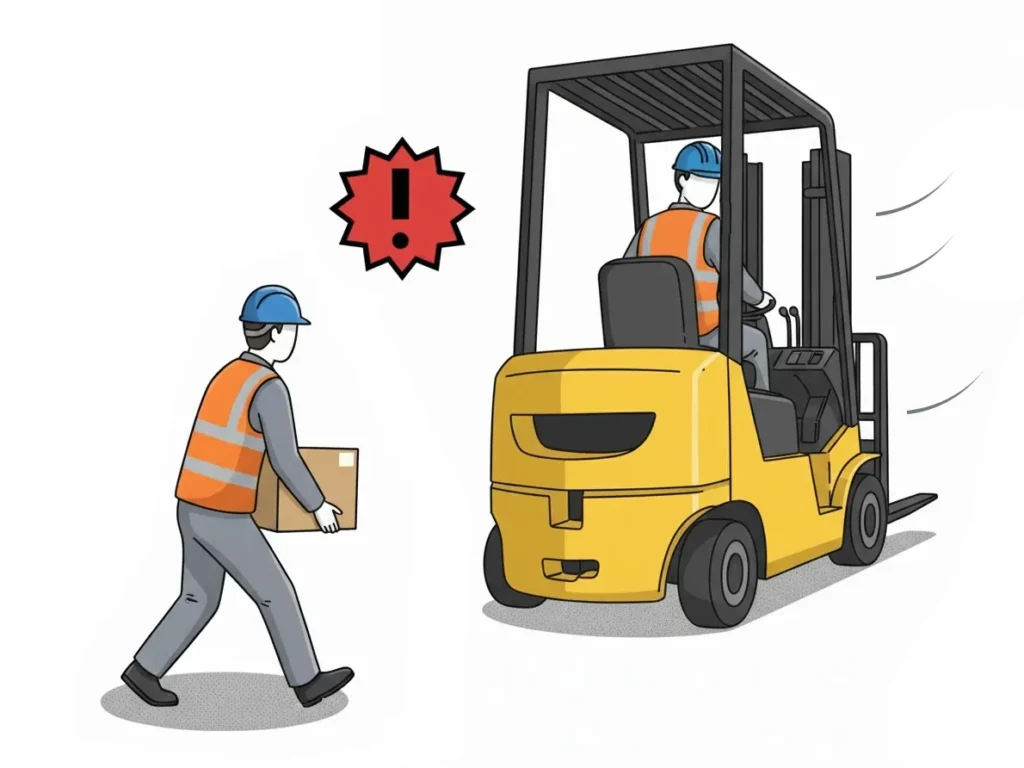 フォークリフト　ヒヤリハット